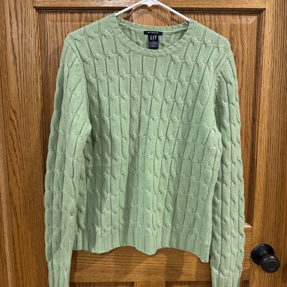 Vintage GAP Stretch Lambswool Cable Knit Sweater – New with Tags - Large